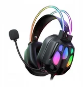 Słuchawki - Słuchawki gamingowe czarne ONIKUMA X89 - miniaturka - grafika 1