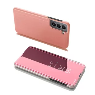 Clear View Case futerał etui z klapką Samsung Galaxy S22+ (S22 Plus) różowy - Etui i futerały do telefonów - miniaturka - grafika 1