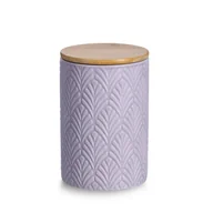 Pojemniki kuchenne - Ceramiczny pojemnik z bambusowym wieczkiem, 720 ml - miniaturka - grafika 1