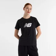 Koszulki i topy damskie - Koszulka New Balance S/S Sport Jersey Logo W WT43582BK XS - miniaturka - grafika 1