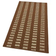 Dywany - Dywanik Kuchenny 57x135 Cm Miękkie 3D Chłonne Nadające Się Do Prania Antypoślizgowe Obrzeże W Paski Brązowy - miniaturka - grafika 1
