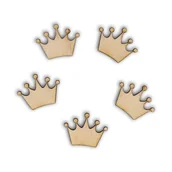 Scrapbooking - EKO-DECO, korony, 5 sztuk - miniaturka - grafika 1