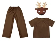 Stroje karnawałowe - ZESTAW RENIFER BRĄZOWY 116-128 3el - miniaturka - grafika 1