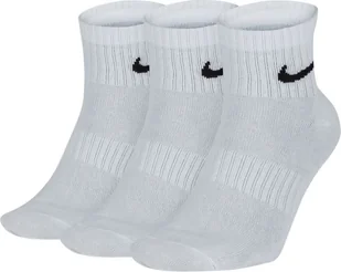 Nike Skarpety Everyday Lightweight 3pak Ankle białe r. 34-38 SX7677 100 - Skarpety termoaktywne - miniaturka - grafika 1
