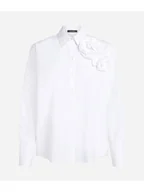 Koszule damskie - KARL LAGERFELD Koszula A2W11011 Biały Regular Fit - miniaturka - grafika 1