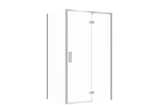 Kabina prysznicowa Cersanit Larga 120x80x195 prostokątna prawa chrom transparentne S601-318 - Kabiny prysznicowe - miniaturka - grafika 1