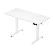 Biurka gamingowe - Biurko elektryczne, gamingowe, Hero 8.2, 120x60x118 cm, biały - miniaturka - grafika 1