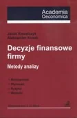Zarządzanie - Decyzje Finansowe Firmy - miniaturka - grafika 1
