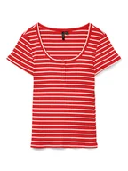 Koszulki i topy damskie - Vero Moda Koszulka "Sea" w kolorze czerwonym - miniaturka - grafika 1