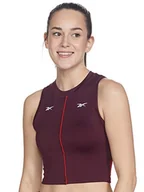 Koszulki i topy damskie - Reebok SH Performance Tank Top bez rękawów, damski, granatowy wielokolorowa granatowo-czerwony M FU2497 - miniaturka - grafika 1