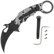 Noże - Nóż składany Fox The Spirit Karambit Black Aluminium, Black N690Co (FX-599 ALB-1) - miniaturka - grafika 1