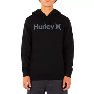 Bluzy męskie - Hurley Męska bluza z kapturem M Oao Solid Summer Po Czarny XXL MFT0009290 - grafika 1