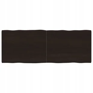 Blat, ciemnobrązowy 160x60x(2-4)cm drewno z natur - Blaty meblowe i parapety okienne - miniaturka - grafika 1