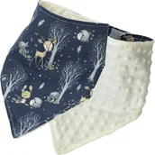 Śliniaki i fartuszki - Kerstin ŚLINIAK APASZKA MINKY BAWEŁNA NA RZEPY MIĘKKI 2w1 - miniaturka - grafika 1