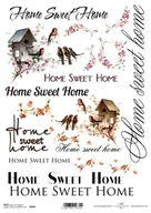 Decoupage - Papier ryżowy ITD A4 R494 napisy ptaki - miniaturka - grafika 1