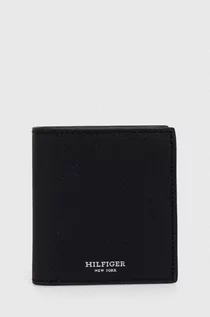 Portfele - Tommy Hilfiger portfel skórzany męski kolor czarny - grafika 1