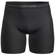 Majtki męskie - Męskie bokserki Icebreaker M Anatomica Long Boxers Rozmiar: XXL / Kolor: czarny - miniaturka - grafika 1