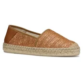 Espadryle damskie - Geox D Lampedusa A sandały damskie typu Espadryle na koturnie, Camel, 36 EU - miniaturka - grafika 1