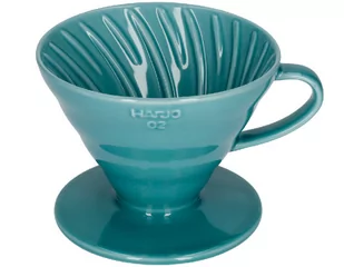 Hario Ceramiczny Drip V60-02 TURKUSOWY 4977642727939 - Zaparzacze i kawiarki - miniaturka - grafika 1