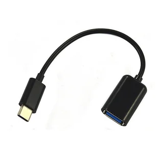 ADAPTER HOST OTG USB TYP C TYP-C PRZEJŚCIÓWKA CZARNY - Adaptery i przejściówki - miniaturka - grafika 1