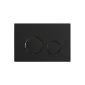 Spłuczki - Excellent Nest przycisk spłukujący Flaro Expert, czarny mat - miniaturka - grafika 1