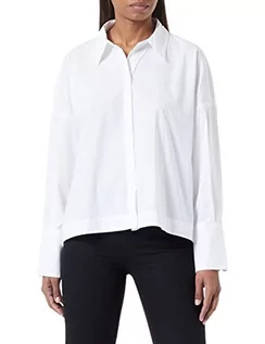 Koszulki i topy damskie - Sisley Koszulka damska 5WMELQ036, biała 101, L - grafika 1
