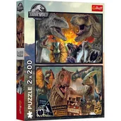 Puzzle - Puzzle 2x200 Prehistoryczny świat TREFL - miniaturka - grafika 1