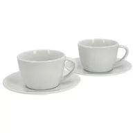 Serwisy do kawy i herbaty - Jura Zestaw porcelanowych filiżanek i spodków do cappuccino (66501) - miniaturka - grafika 1