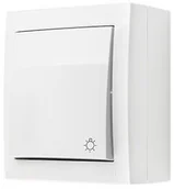 Wyłączniki światła i elektryczne - Simon Simon Aquaclick Przycisk światło, 10 AX, 250 V biały ACS1/11 ACS1/11 - miniaturka - grafika 1