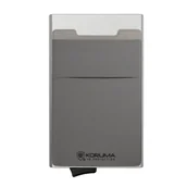 Etui na dokumenty i karty - Aluminiowy portfel wysuwane karty ochrona RFID KUK-65SLVR (Srebrny) - miniaturka - grafika 1