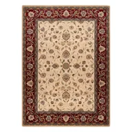 Dywany - Dywan wełniany OMEGA ARIES kwiaty jasny rubin beżowy 66x100 cm - miniaturka - grafika 1