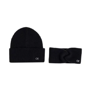 Calvin Klein Wełniana czapka + opaska z dodatkiem kaszmiru - Czapki damskie - miniaturka - grafika 1