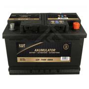 Akumulatory samochodowe - HART Akumulator Premium 74AH 680A P+ - miniaturka - grafika 1