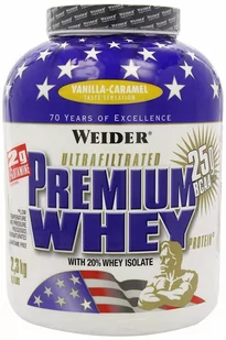 Weider - Premium Whey, Nugat Czekoladowy, Proszek, 2300g - Odżywki białkowe - miniaturka - grafika 1