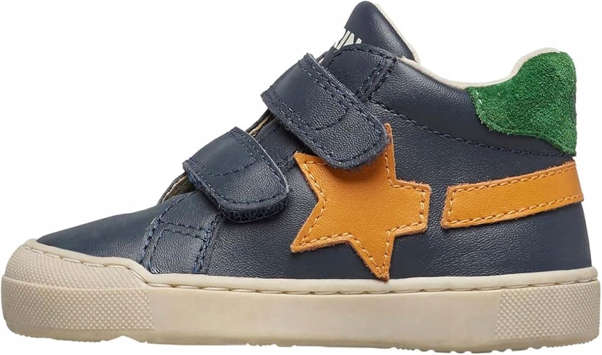 NATURINO GRANATOWE SPORTOWE BUTY DZIECIĘCE Z GWIAZDKĄ SKÓRZANE 29 16cA