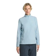 Bluzy damskie - Damska bluza polarowa Jack Wolfskin TAUNUS HZ W Ice Blue - S - miniaturka - grafika 1