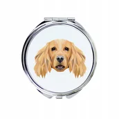 Lusterka do makijażu - Cocker spaniel Lusterko składane Pies geometryczny - miniaturka - grafika 1
