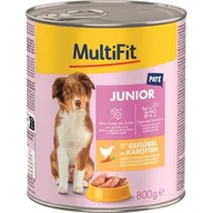 Mokra karma dla psów - MultiFit Junior Pate Drób z marchewką 12x800 g - miniaturka - grafika 1