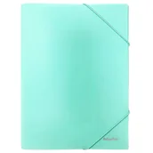 Teczki i skoroszyty - Teczka gumka A4/PP pastel zielona Biurfol - miniaturka - grafika 1