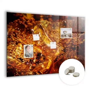 Magnetyczna Dekoracja - 100x70 cm - WZÓR Zbliżenie napoju - Tablice i flipcharty - miniaturka - grafika 1