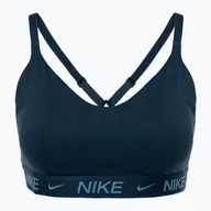 Bielizna sportowa damska - Biustonosz treningowy Nike Dri-Fit Indy Light Support armoury navy - miniaturka - grafika 1