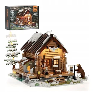 KLOCKI CHATA MYŚLIWSKA F9018 LED ŚWIECĄCA ZESTAW DO UŁOŻENIA 2036 KLOCKÓW - Klocki - miniaturka - grafika 1