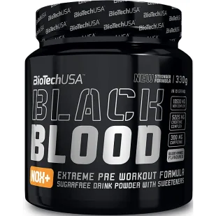 BIOTECH USA BLACK BLOOD NOX+ PRZEDTRENINGÓWKA 340 GRAM - Przedtreningówki - miniaturka - grafika 1