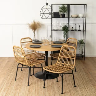 Mebel Elite Krzesło Rattanowe WALDI Ogrodowe Boho - Krzesła - miniaturka - grafika 1