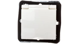 Gniazdo hermetyczne Ospel Impresja GPH-1YZ/m/27/w z uziemieniem IP44 klapka ecru ecru - Gniazdka elektryczne Gniazdo hermetyczne Ospel Impresja GPH-1YZ/m/27/w z uziemieniem IP44 klapka ecru ecru - Gniazdka elektryczne - miniaturka - grafika 1