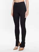Spodnie damskie - Calvin Klein Spodnie materiałowe K20K205859 Czarny Skinny Fit - miniaturka - grafika 1
