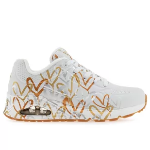 Buty Skechers Uno Metallic Love 155523WTGD - białe - Sneakersy damskie - miniaturka - grafika 4