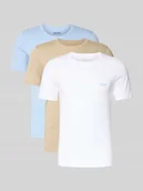 Koszulki męskie - Męski t-shirt krój regular fit w Zestaw 3 szt. z czystej Bawełna - miniaturka - grafika 1
