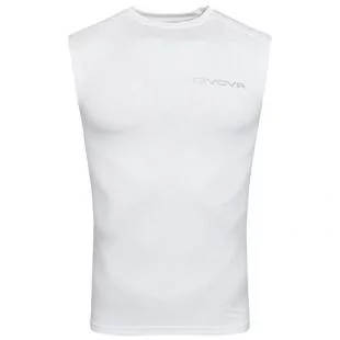 Koszulki sportowe męskie - Koszulka piłkarska termoaktywna dla dorosłych Givova Corpus 1 biała - grafika 1