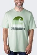 Koszulki sportowe męskie - Koszulka męska T-shirt Carhartt Heavyweight C Graphic Tender Green - miniaturka - grafika 1